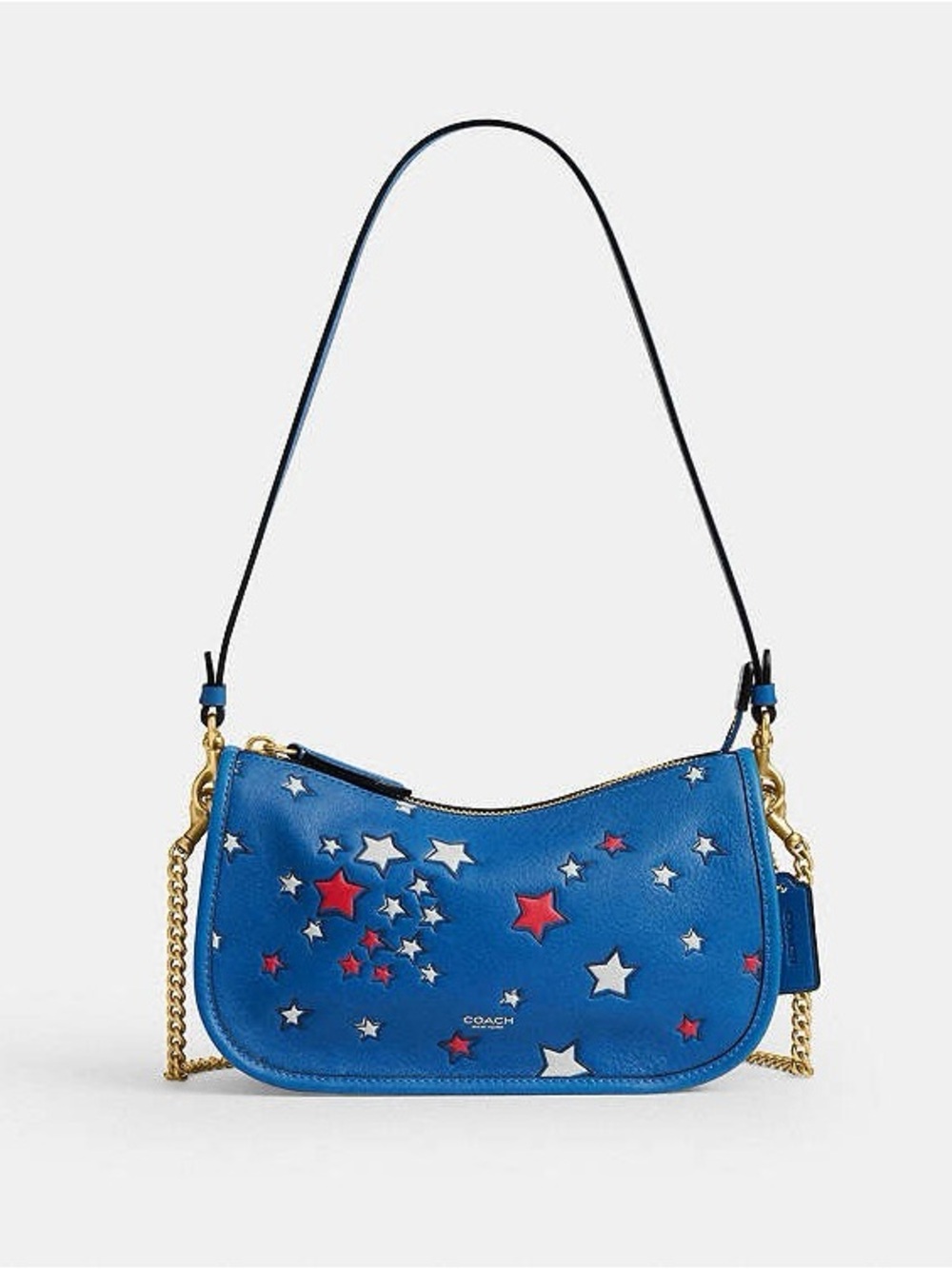 NWT Coach Waverly Bag With Americana Print CFK13 Deep Sky Multi 3 straps limited